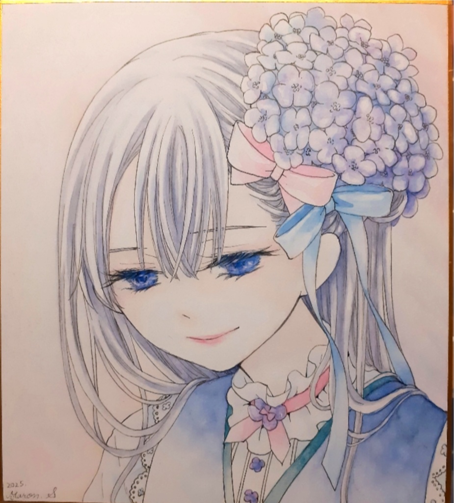 【原画】紫陽花