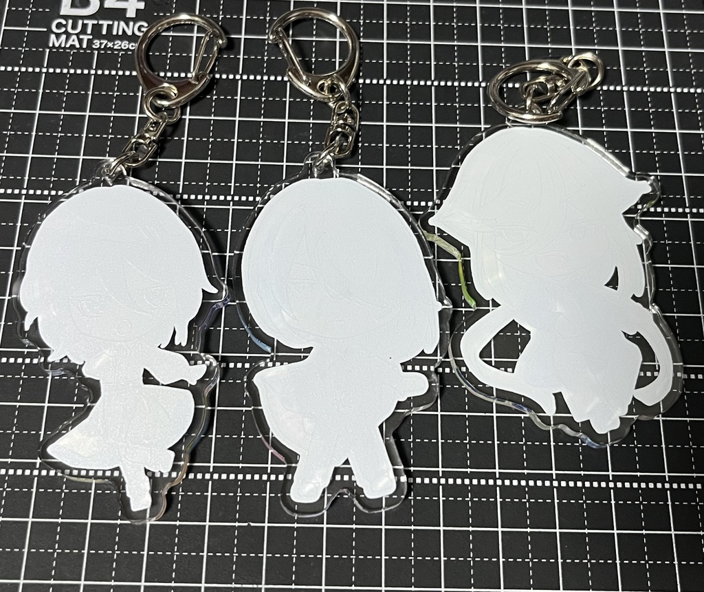 水彩アクリルキーホルダー