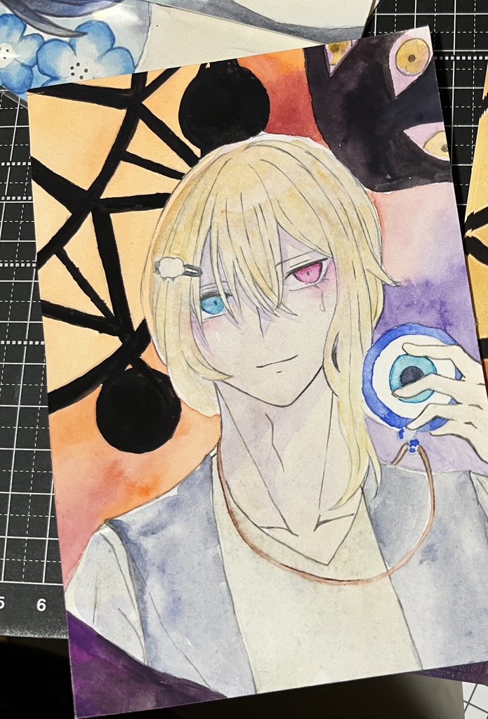 アナログ原画「侵食する夢」