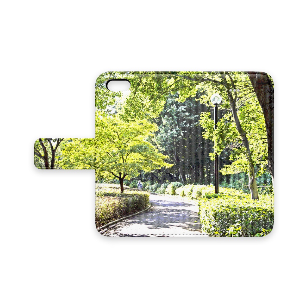 散歩道 手帳型iPhoneケース