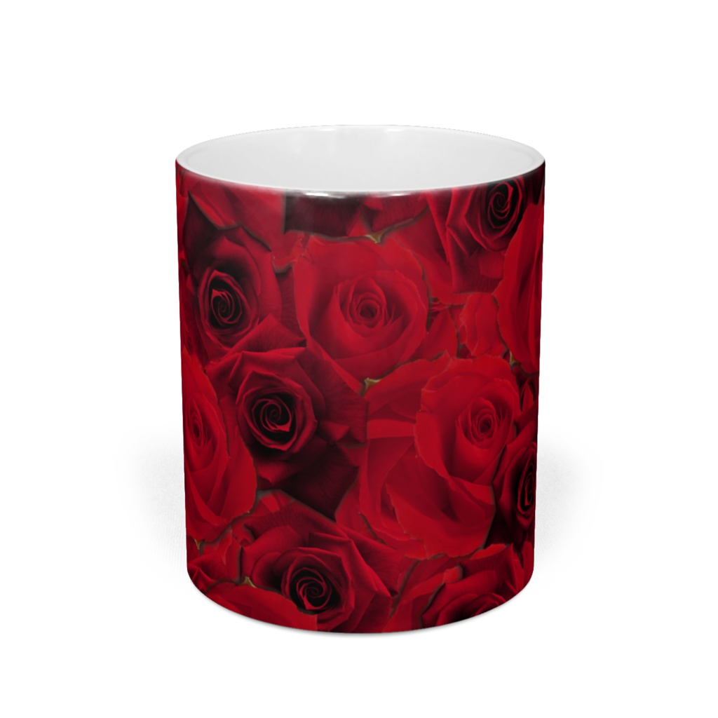 真っ赤なバラいっぱいマグ