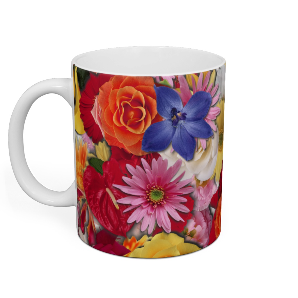いろんな花いっぱいマグ