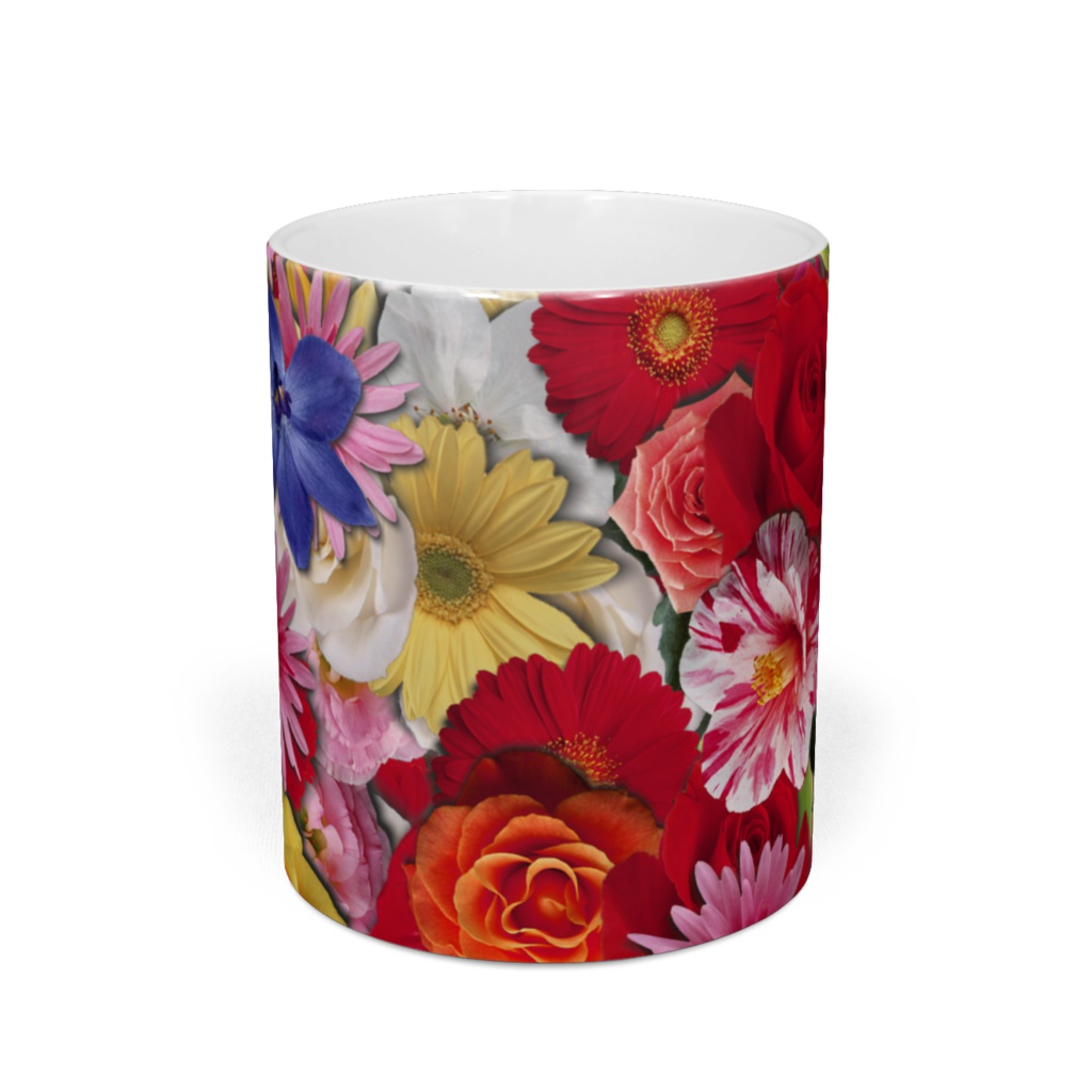 いろんな花いっぱいマグ