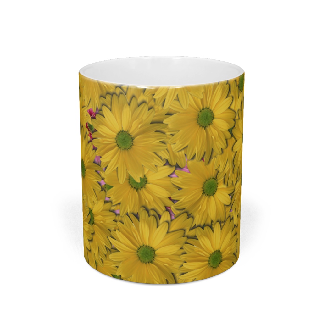 黄色い花いっぱいマグ