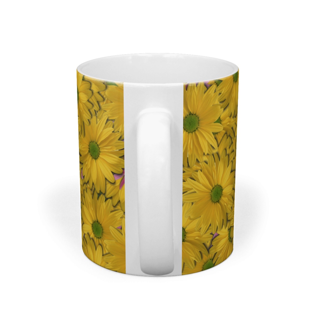 黄色い花いっぱいマグ