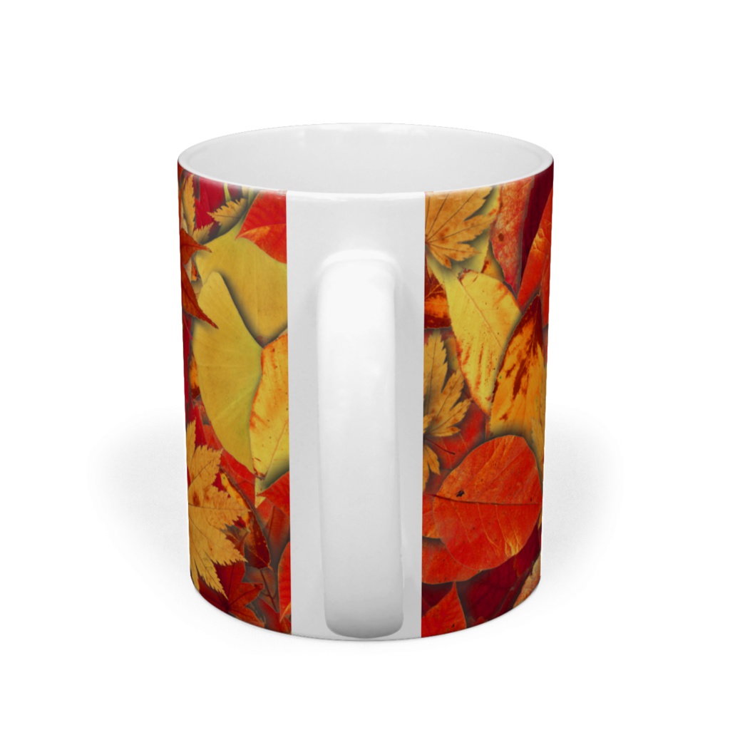 落葉いっぱいマグ