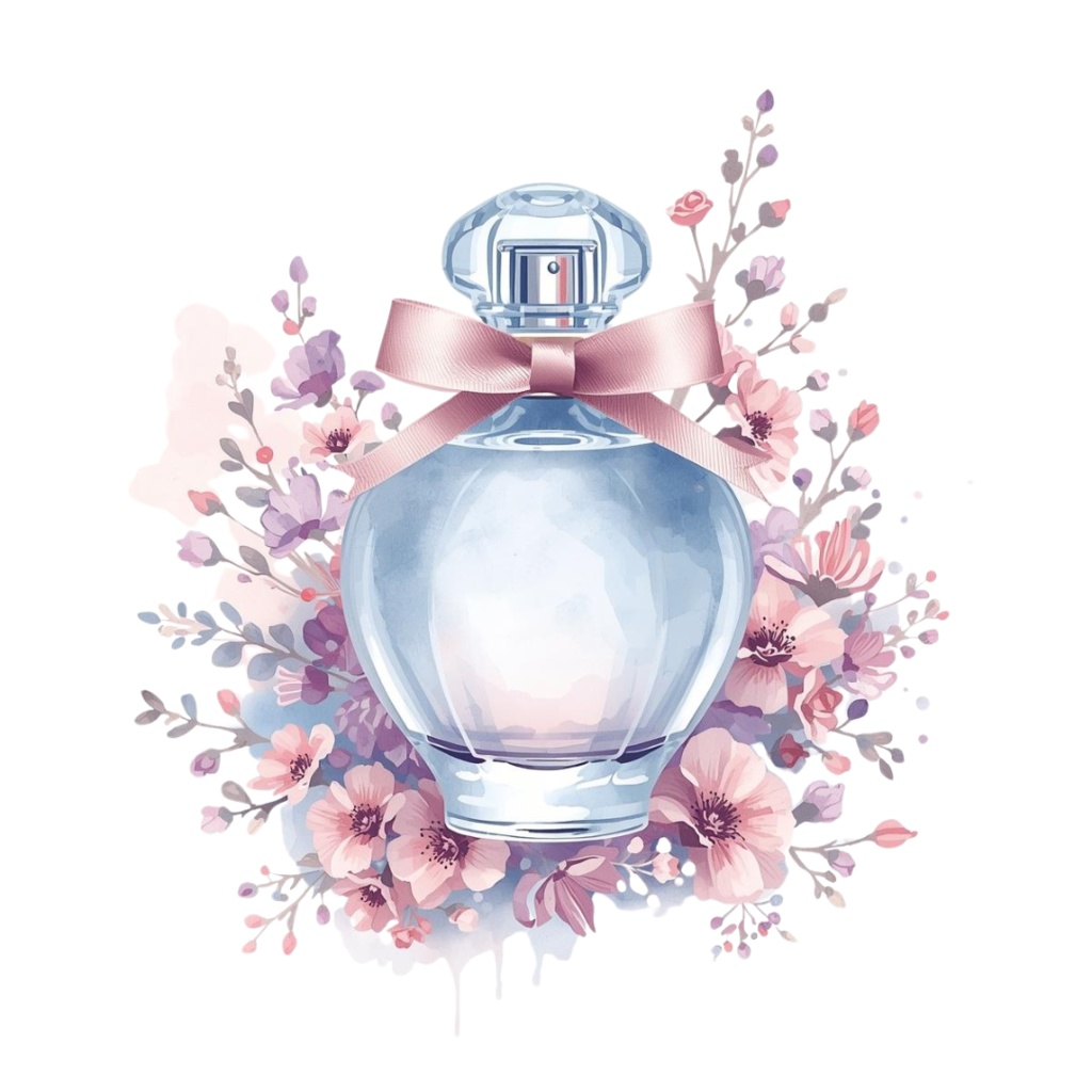 夢見るメイク♡Soft Watercolor Clipart 10itemSet ~Pale blue ver.~