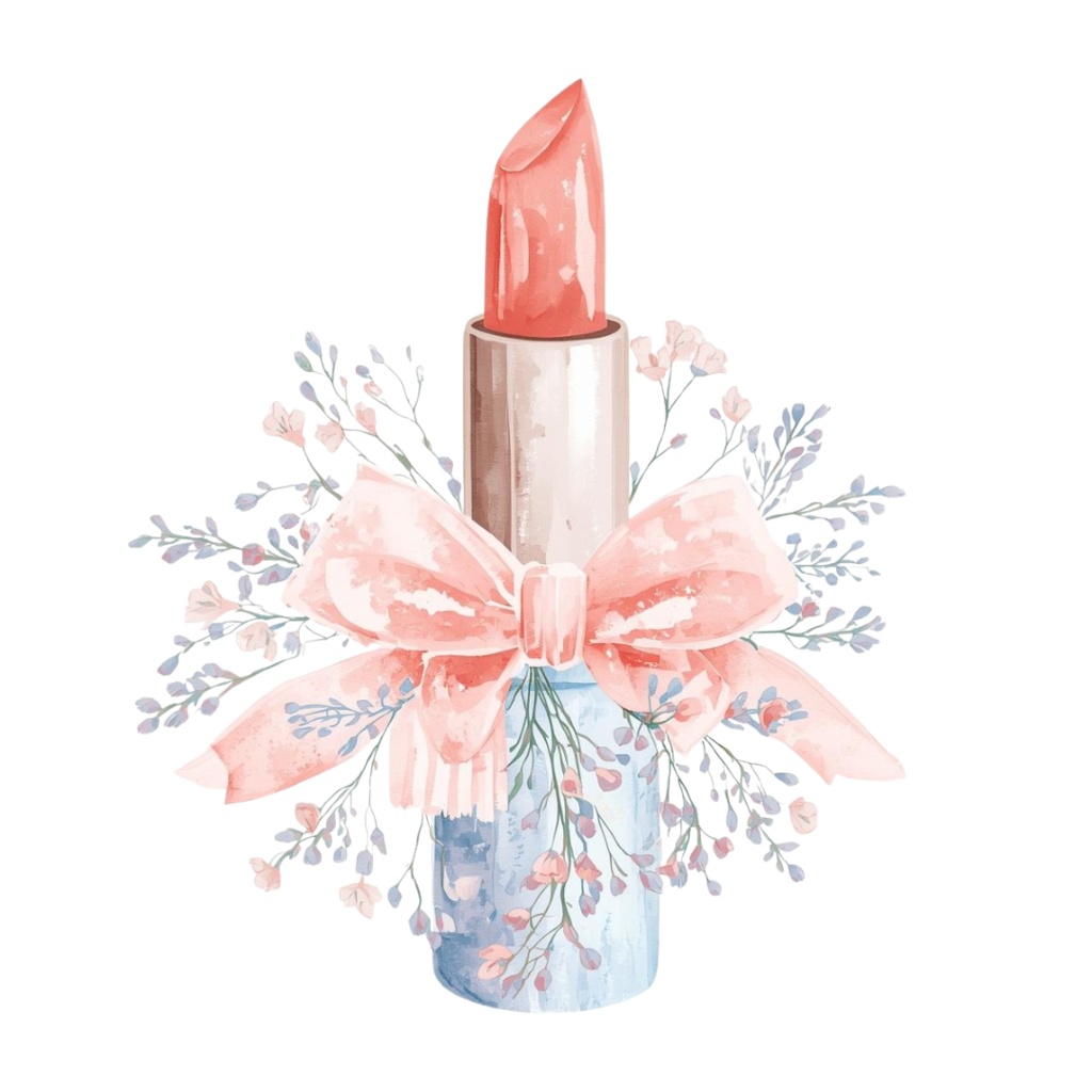 夢見るメイク♡Soft Watercolor Clipart 10itemSet ~Pale blue ver.~