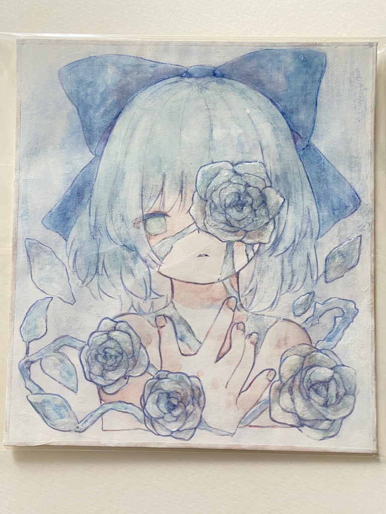 チルノミニ色紙イラスト