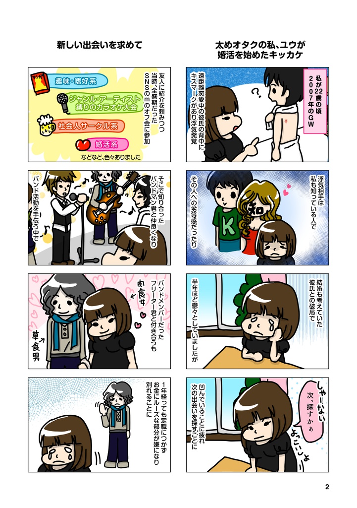 【実録婚活漫画】太めオタク アラサー女の婚活!!! 1【全100ページフルカラー】
