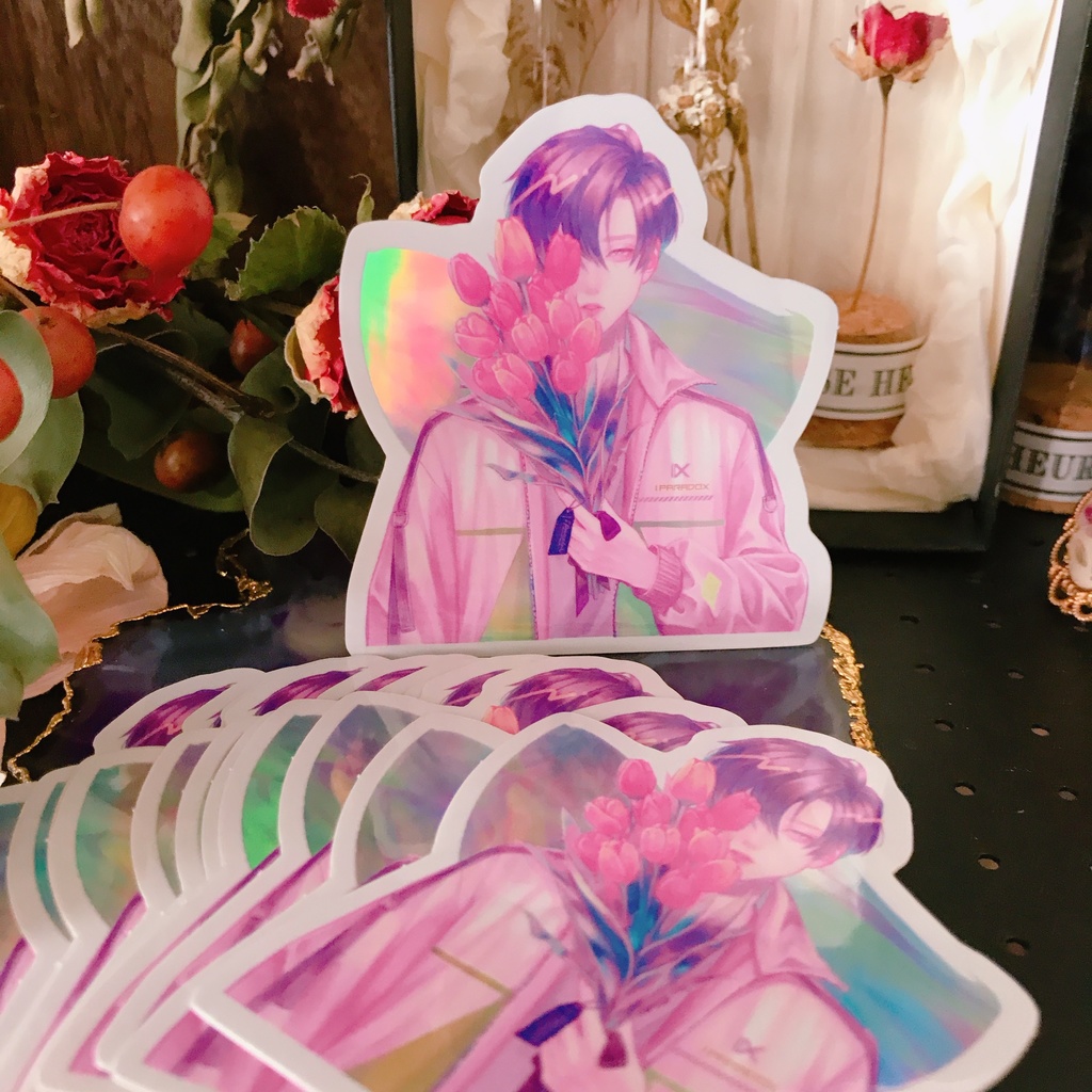 きらきらホログラムステッカー✨チューリップくん