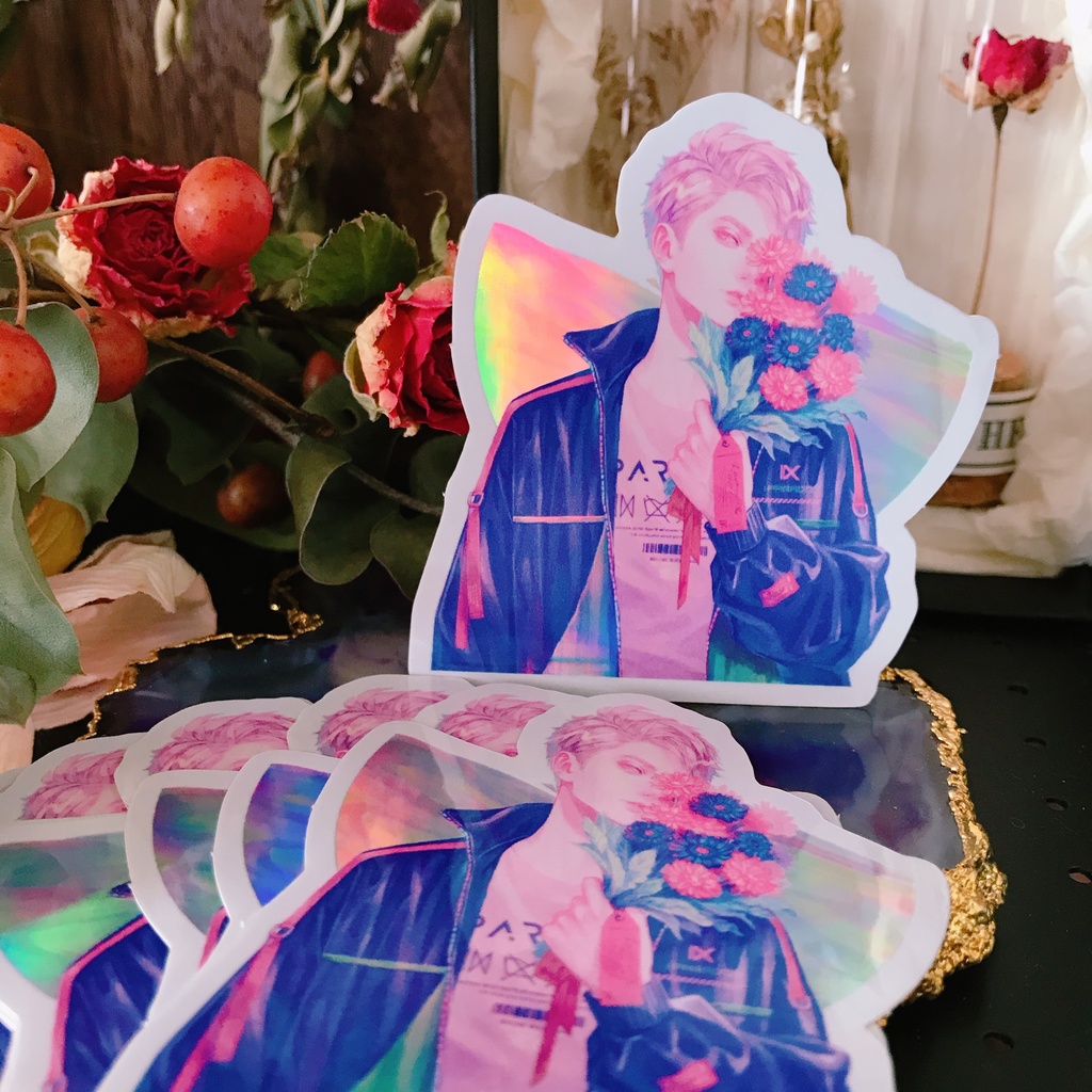 きらきらホログラムステッカー✨ガーベラくん