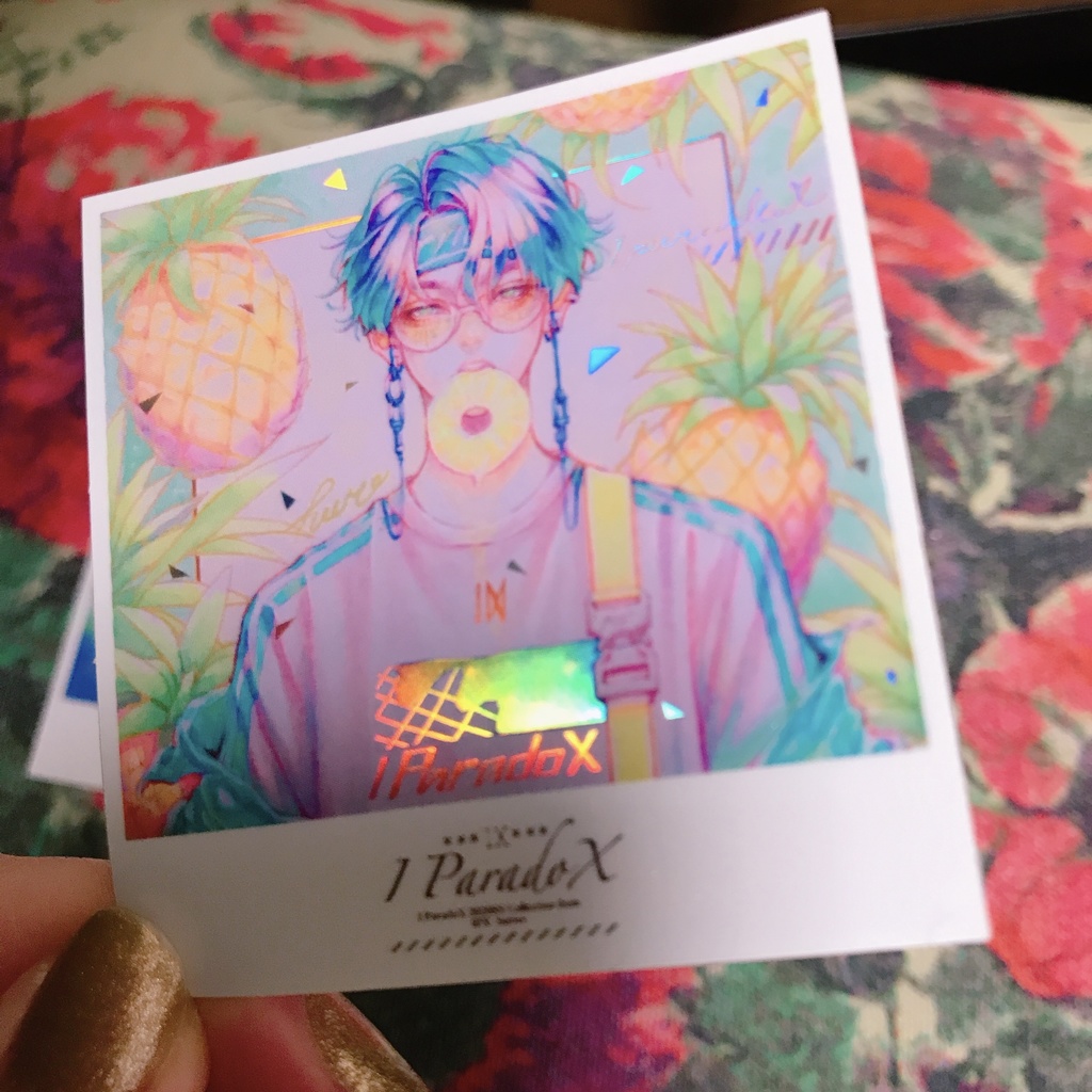 もっときらきらホログラムステッカー✨フルーツくん