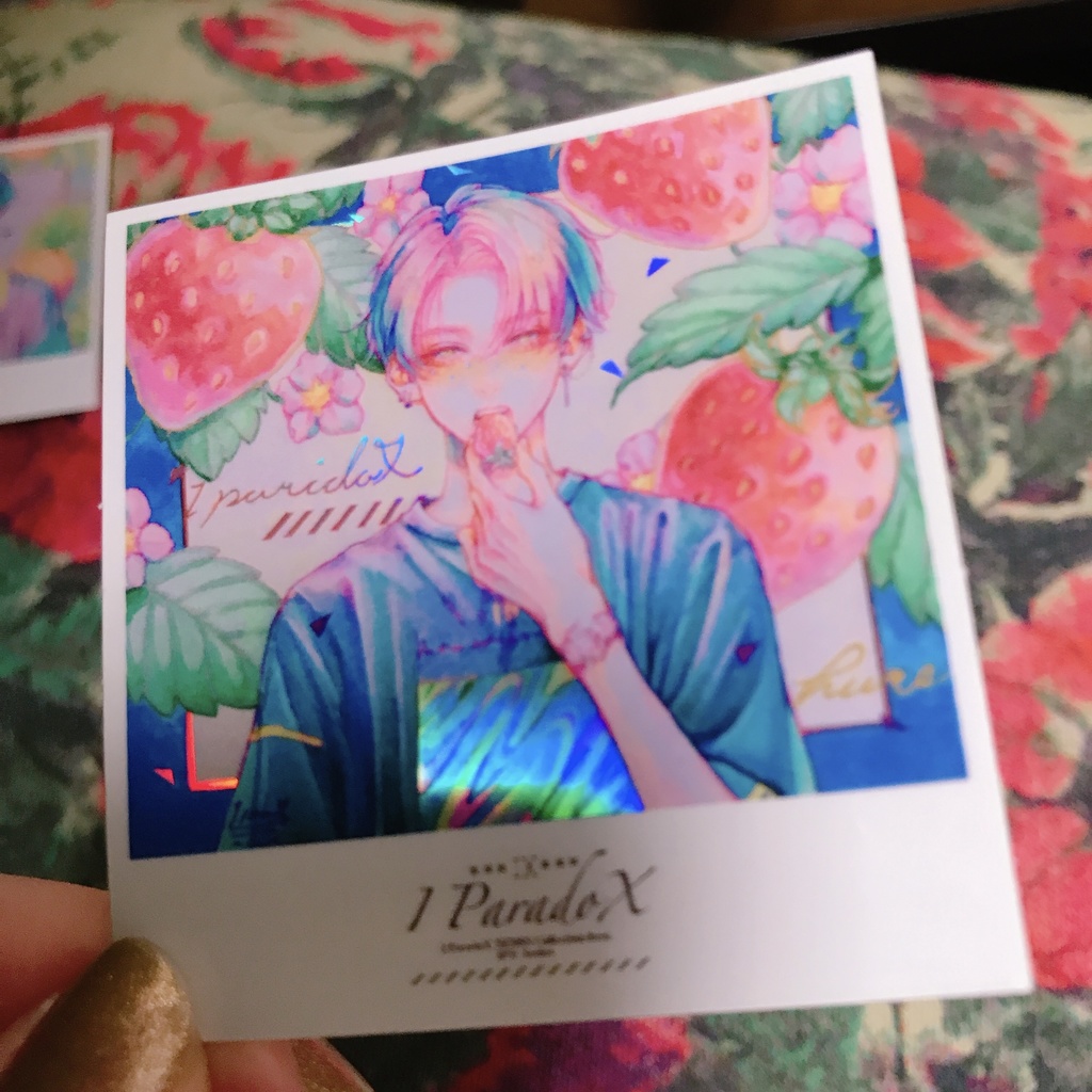 もっときらきらホログラムステッカー✨フルーツくん