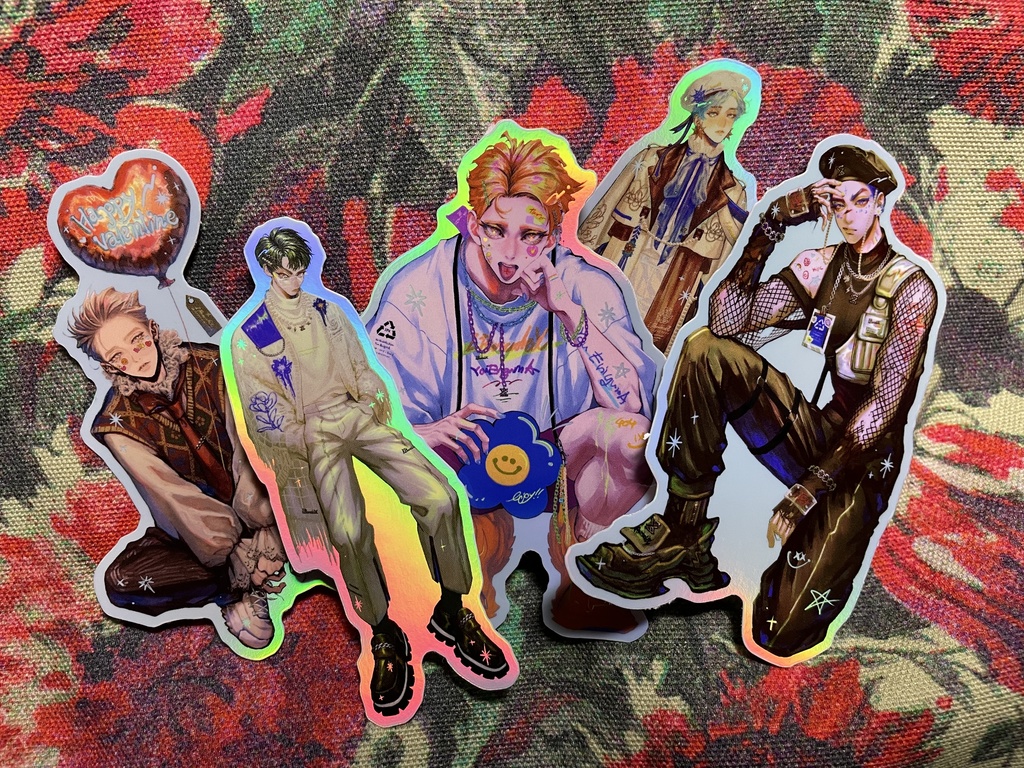 【再販無し】ホロレインボーステッカー