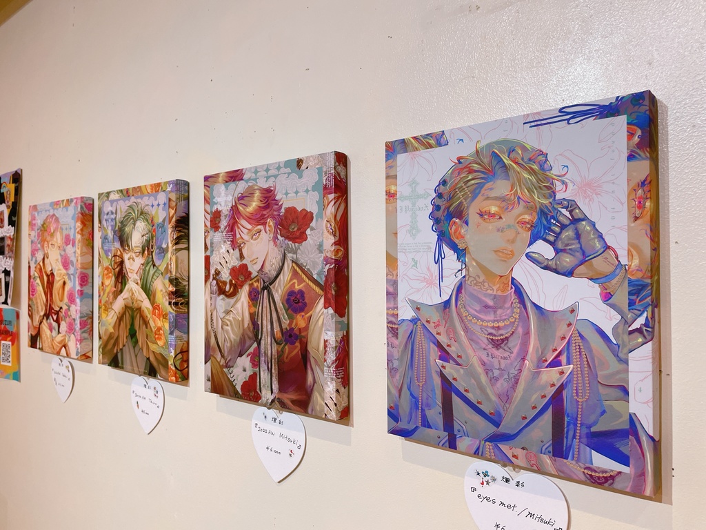 キャンバスプリント/『eyes met.』