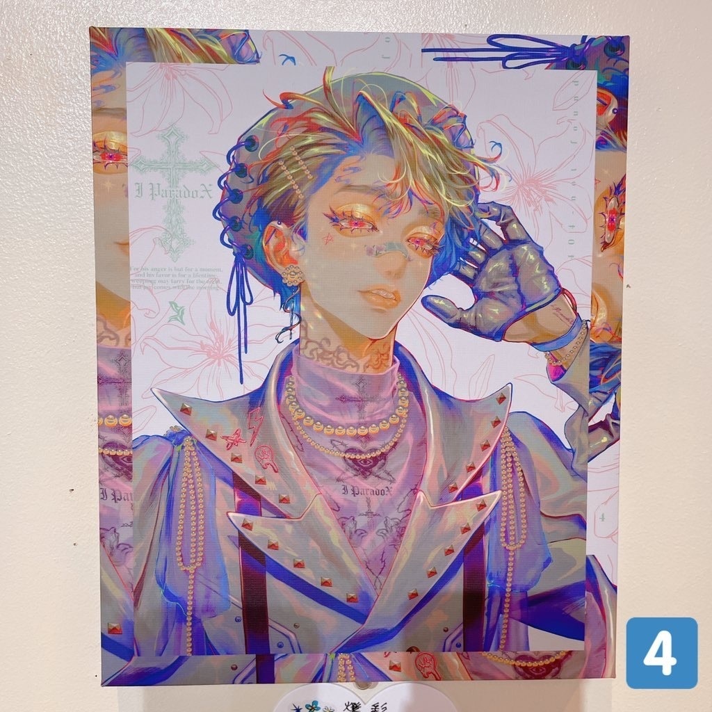 キャンバスプリント/『eyes met.』