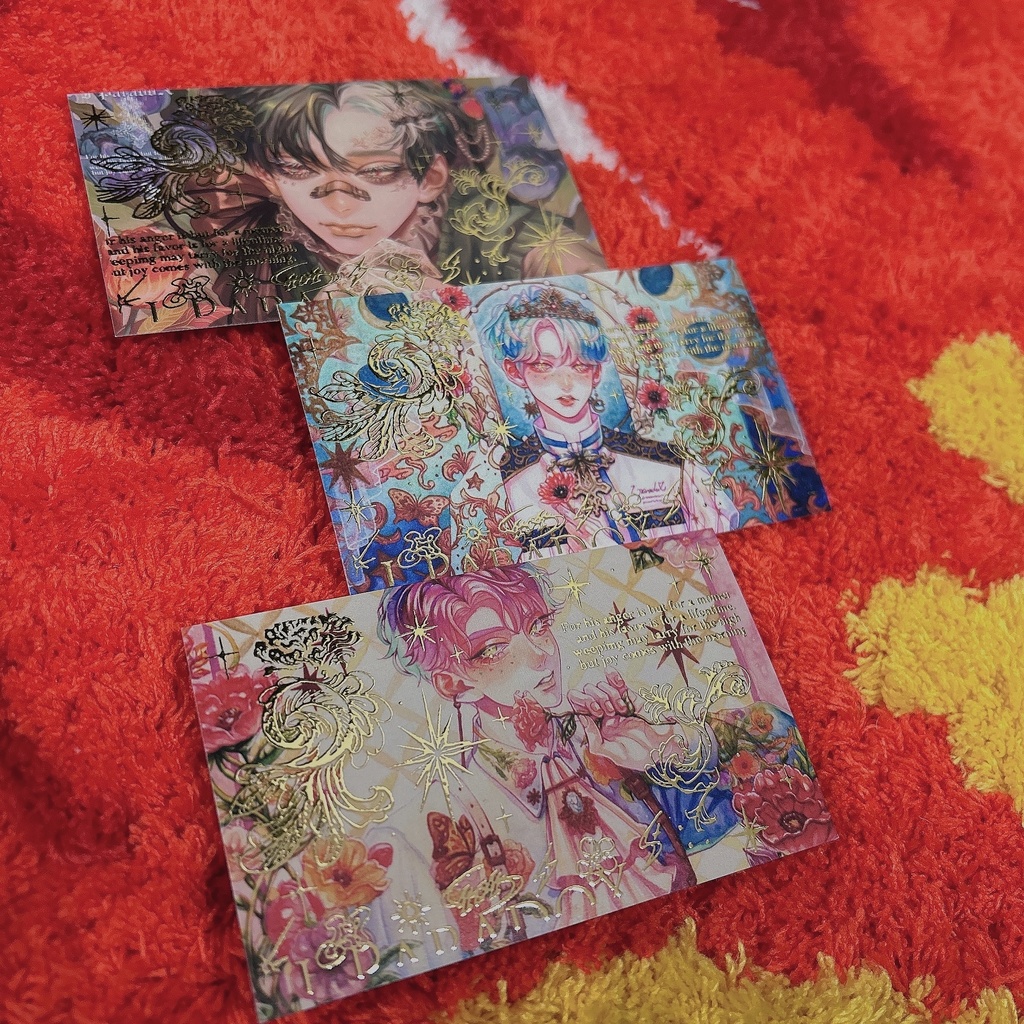 【残りわずか】名刺サイズ箔カード3枚セット