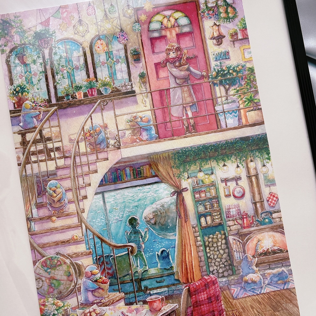 原画 透明水彩