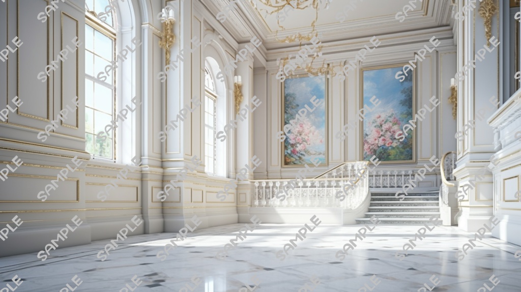 (お試し価格)TRPGやCoCにココフォリアで使える背景セット(白い高級感のある建物)