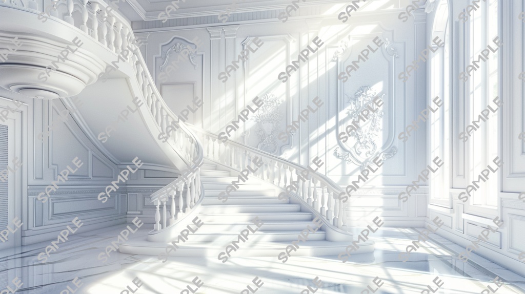 (お試し価格)TRPGやCoCにココフォリアで使える背景セット(白い高級感のある建物)