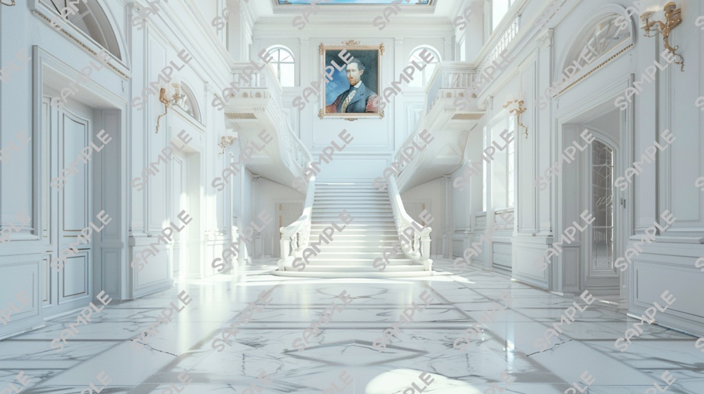 (お試し価格)TRPGやCoCにココフォリアで使える背景セット(白い高級感のある建物)