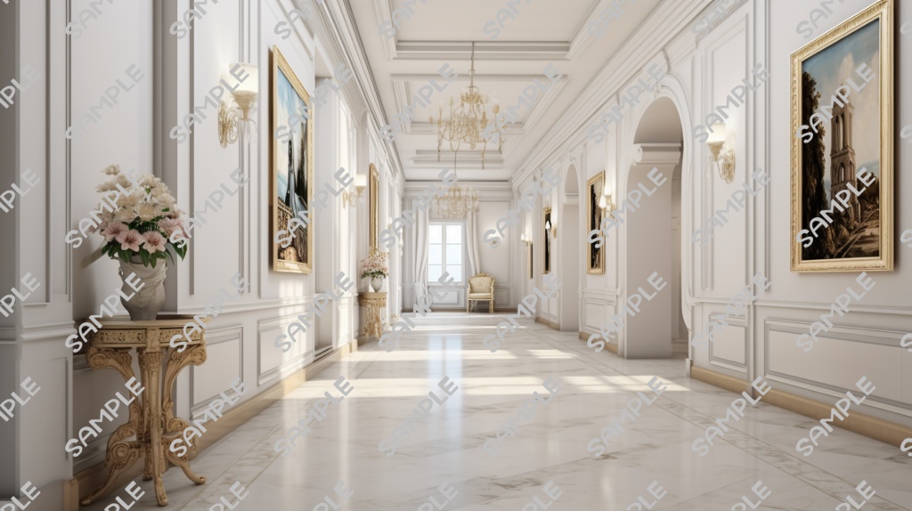 (お試し価格)TRPGやCoCにココフォリアで使える背景セット(白い高級感のある建物)