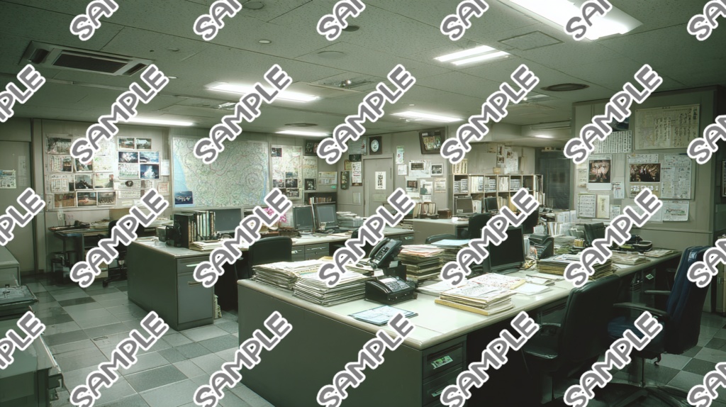 TRPGやCoCにココフォリアで使える背景セット(警察署セット)