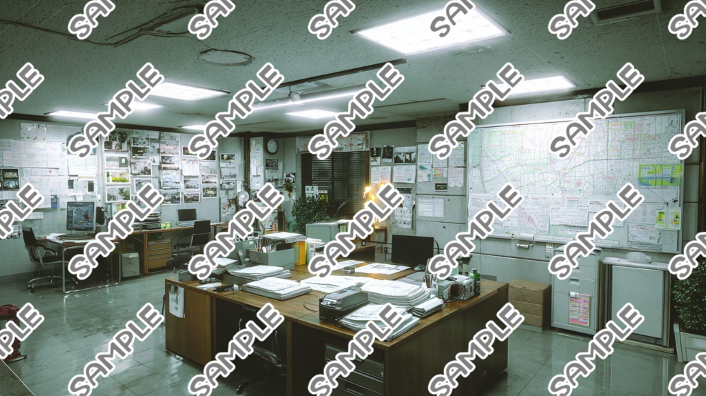 TRPGやCoCにココフォリアで使える背景セット(警察署セット)