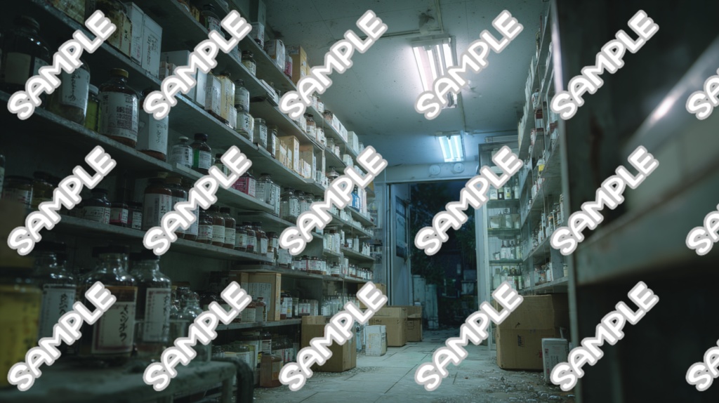 【TRPG用背景素材】CoCにココフォリアで使える背景セット(廃病院セット)