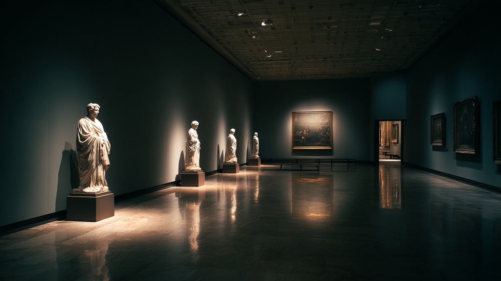 【TRPG用背景素材】CoCにココフォリアで使える背景セット(深夜の美術館)