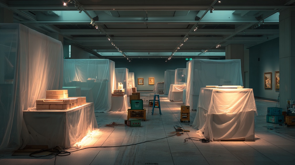 【TRPG用背景素材】CoCにココフォリアで使える背景セット(深夜の美術館)