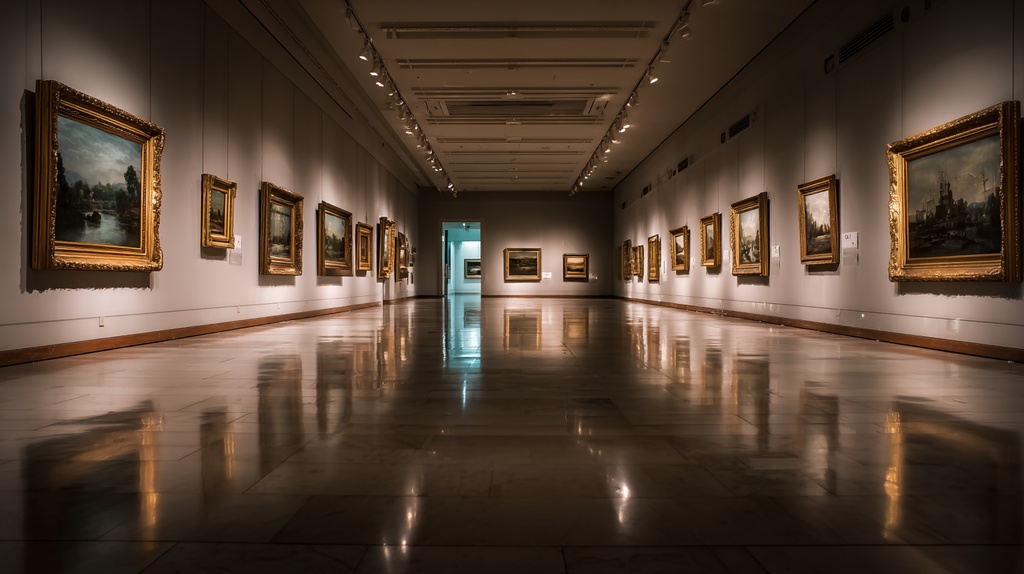 【TRPG用背景素材】CoCにココフォリアで使える背景セット(深夜の美術館)