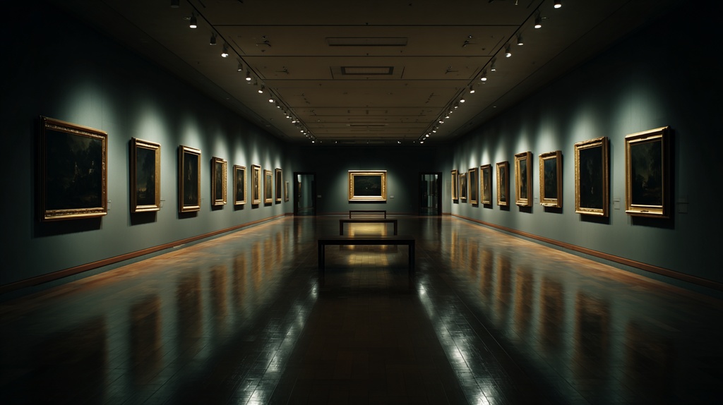 【TRPG用背景素材】CoCにココフォリアで使える背景セット(深夜の美術館)