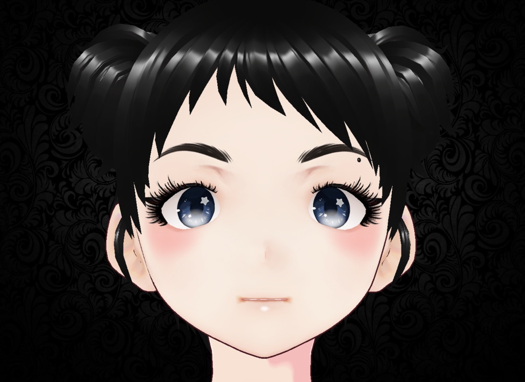 VTuber向け goth makeup set for Vroid Studio バーチャルYouTuber 配信用