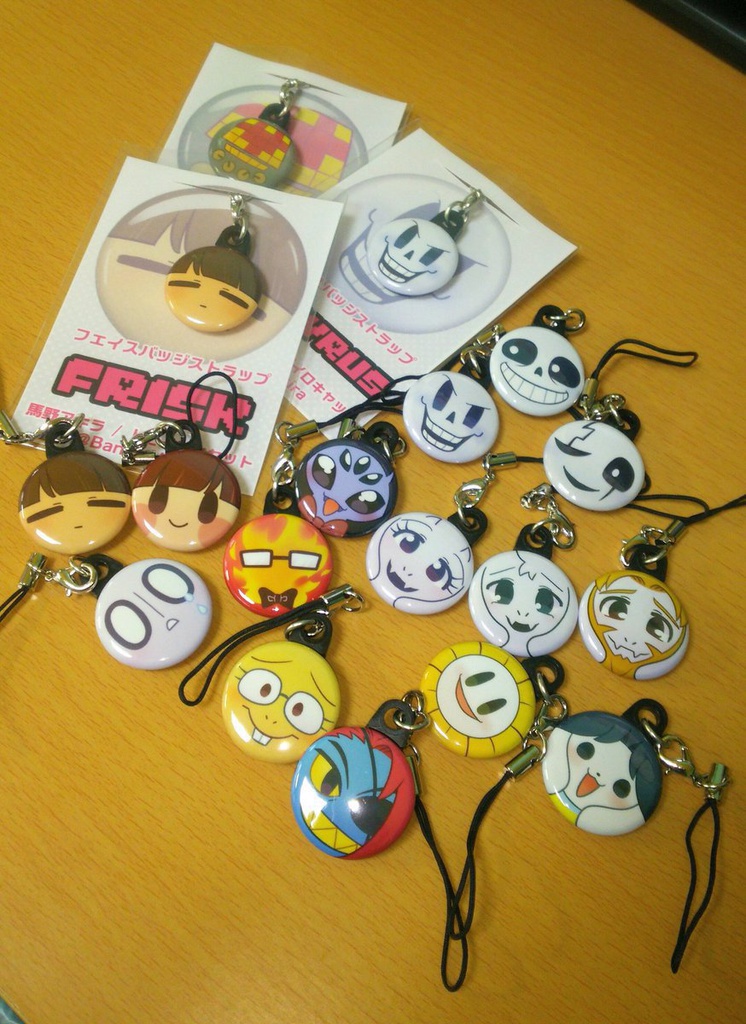 Undertaleフェイスバッジストラップ【Napstablook】