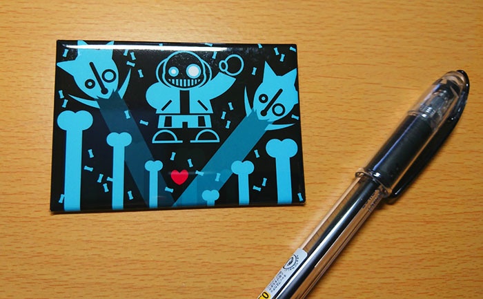 【Undertale】Sans戦 長方形缶バッジ