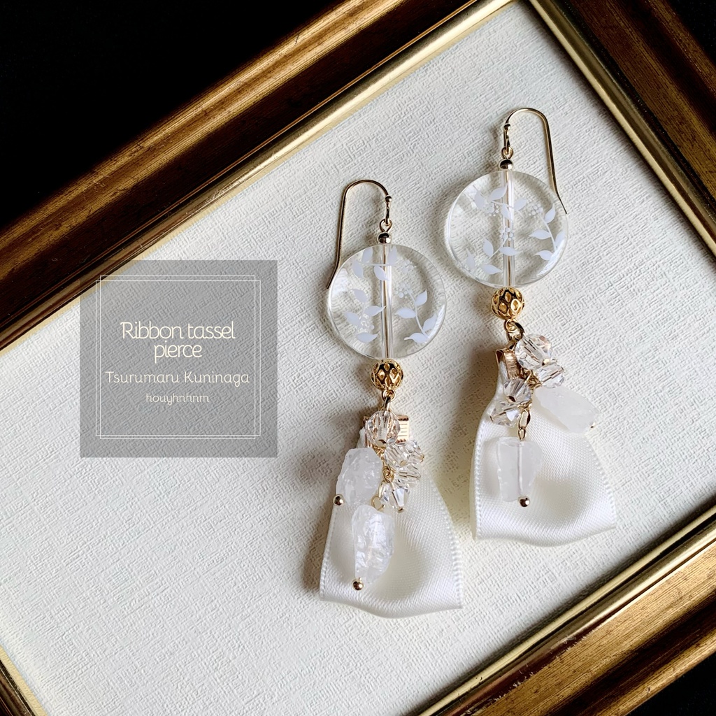 刀剣男士イメージ リボンタッセルのピアス