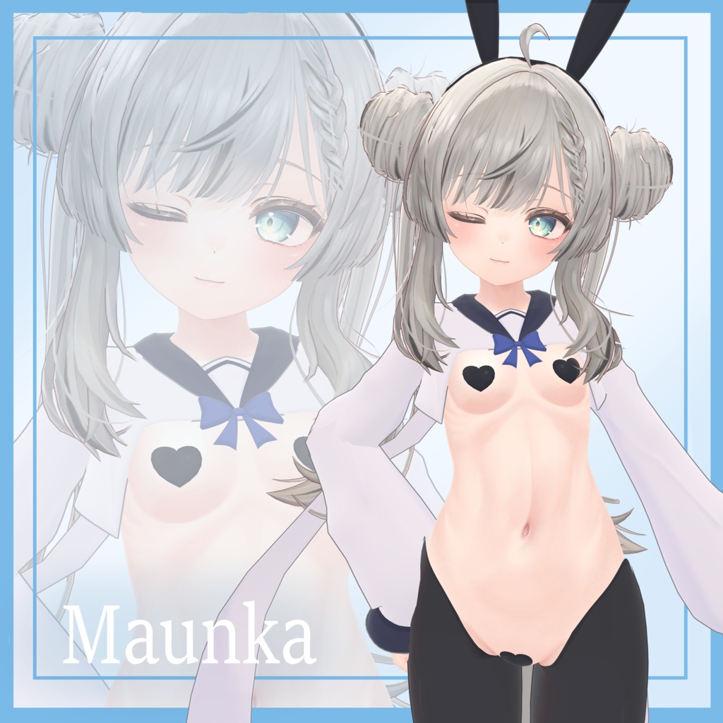 【マヌカ&ルナト対応】制服逆バニー