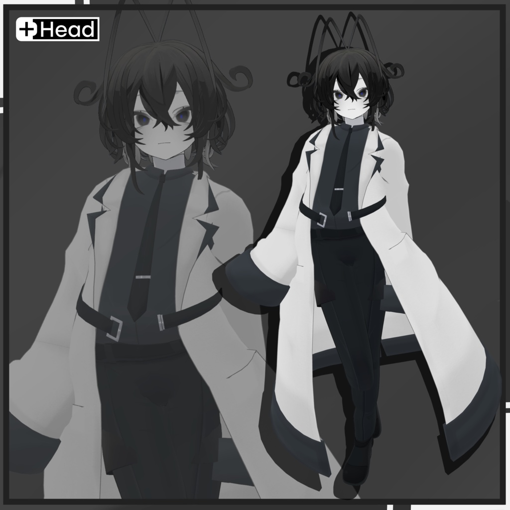 【+Head対応】研究員の白衣