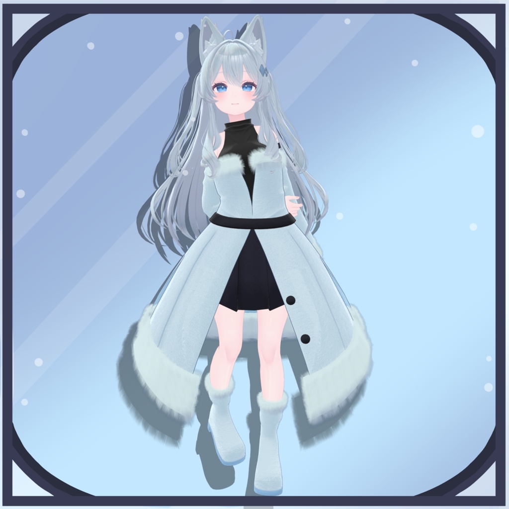 【3アバター対応】冬もこもコーデ