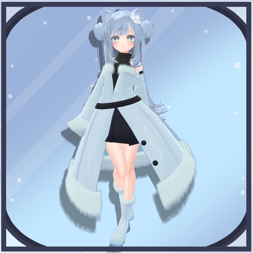 【3アバター対応】冬もこもコーデ