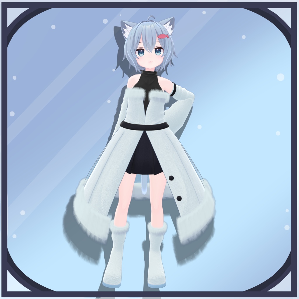 【3アバター対応】冬もこもコーデ