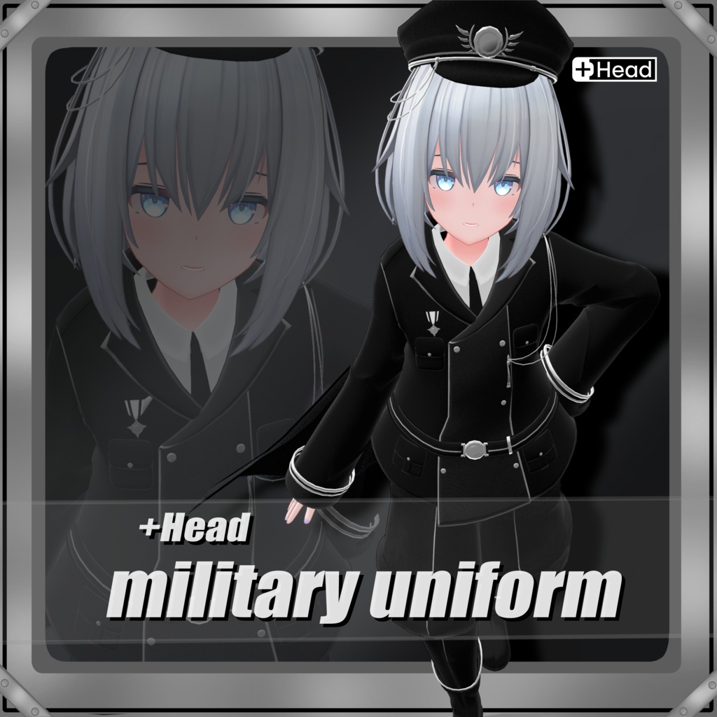 【+Head&ルナト】対応military uniform