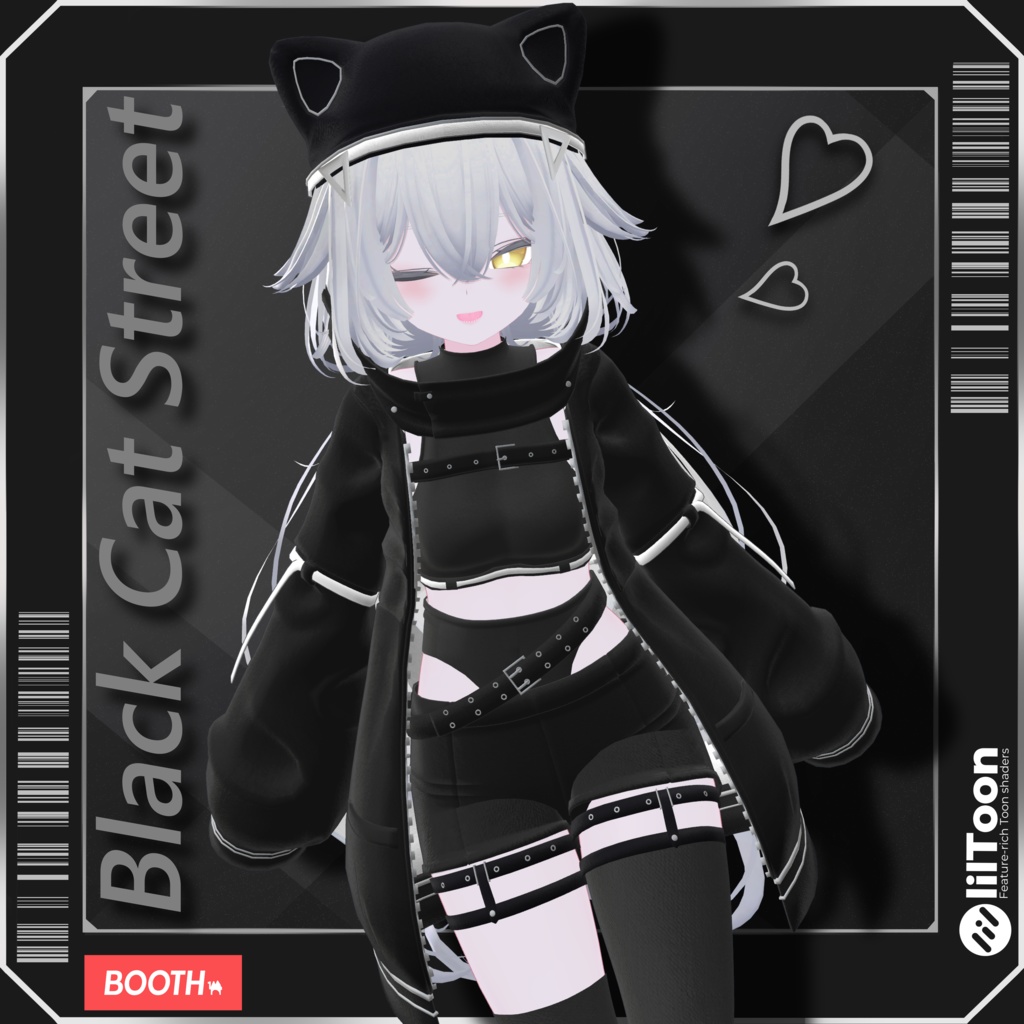 【4アバター対応対応】Black Cat Street 4月20日まで200円OFF