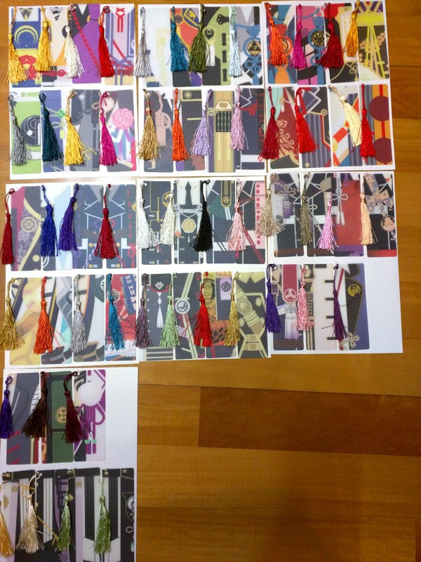 【2019/10/17更新】刀剣男士衣装PVCしおり (72振)