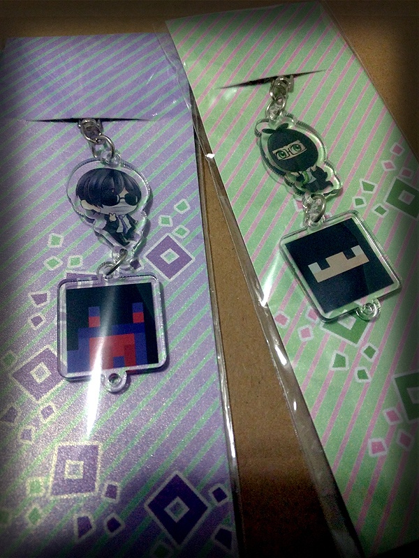 実況者連結アクリルストラップ(ver2)