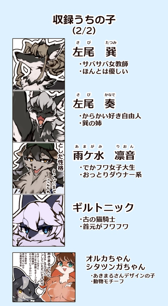 【けもケット13 新刊】うちのケモっ子ハンドブック