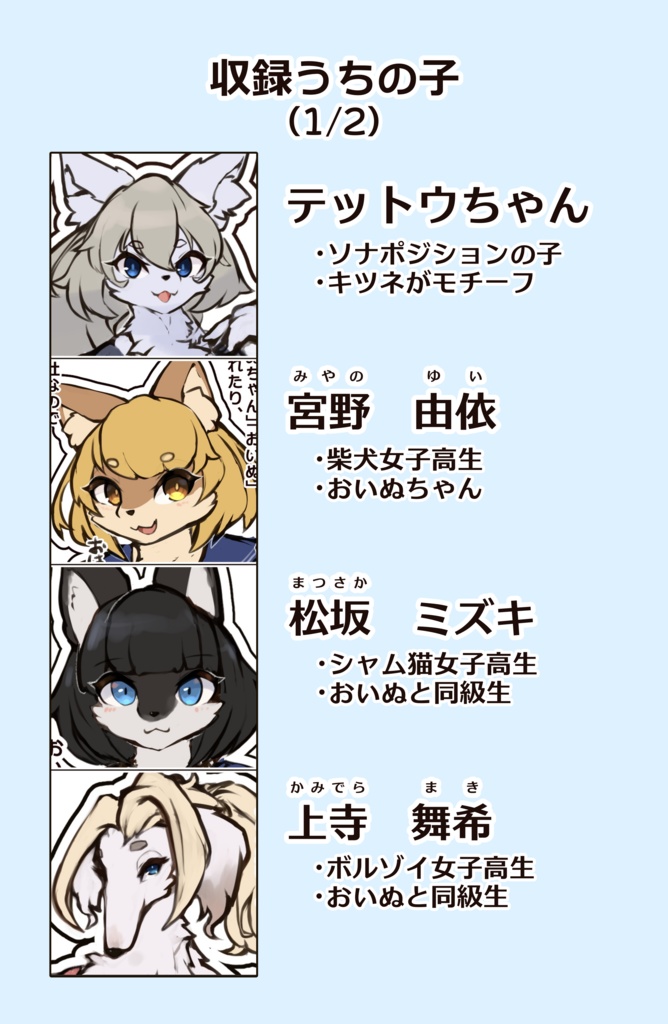 【けもケット13 新刊】うちのケモっ子ハンドブック