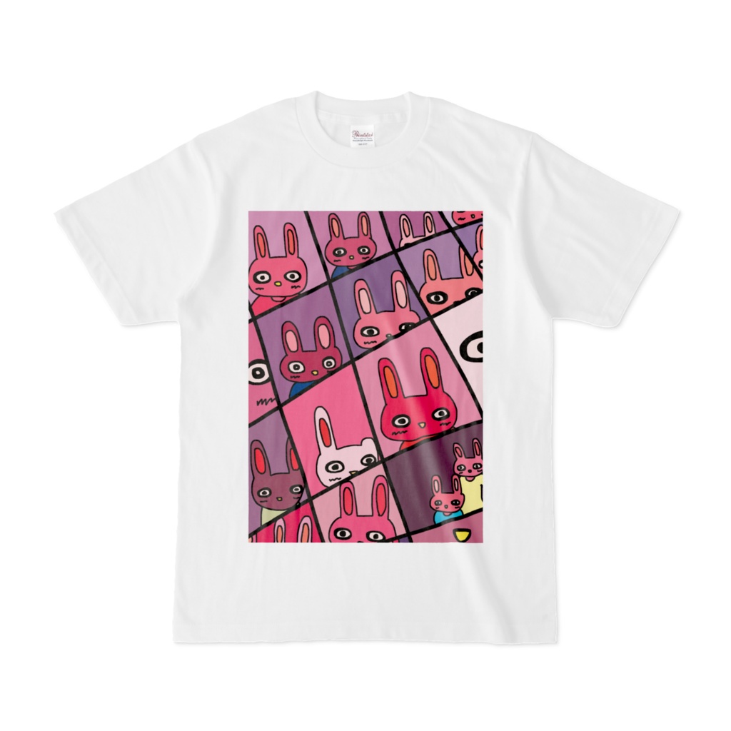 紫のぴゅーすけTシャツ(白)